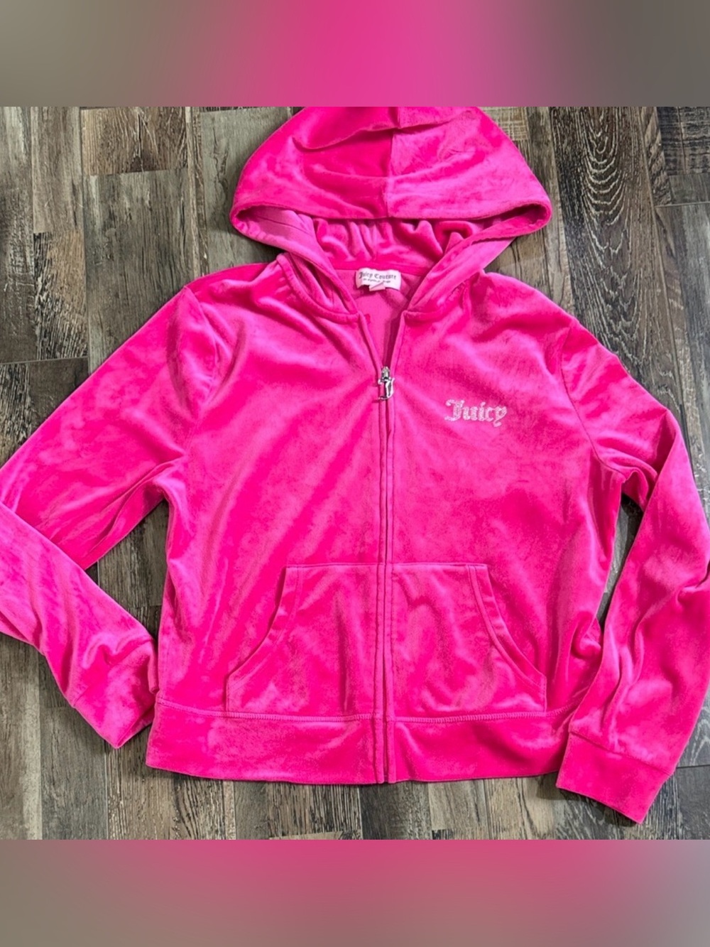 Juicy Couture Velour Hooded Zip Up
